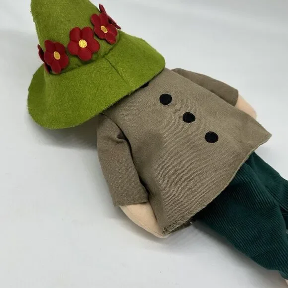 RARE Moomin Snufkin Plush Martinex Teddix TOVE 100 Tove Jannson Red Flower 14" - Picture 7 of 12